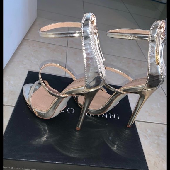 Marco Gianni Felicity Gold Heels - Picture 2 of 5